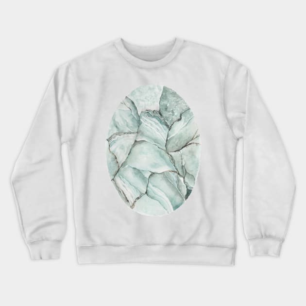 Aquamarine Stone Crewneck Sweatshirt by ShealeenLouise